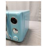 Galanz - Retro 0.7 Cu. Ft. Microwave - Bebop Blue Damage See Pictures