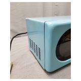 Galanz - Retro 0.7 Cu. Ft. Microwave - Bebop Blue Damage See Pictures
