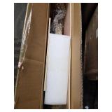 FUIN 24" Round Metal Hanging Wall Mirror with Handle, Gold for Bathroom, Bedroom, Entryway