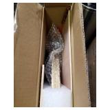 FUIN 24" Round Metal Hanging Wall Mirror with Handle, Gold for Bathroom, Bedroom, Entryway