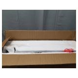 Modern Farmhouse 6-light Glass Chandelier Faux Wood Islands Bar Lights - Brown - L27.5" x W11"x H 71.5"- Retail:$284.99