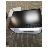 BLACK+DECKER EM031MB11 Digital Microwave Oven with Turntable Push-Button Door, Child Safety Lock, 1000W, 1.1cu.ft, Stainless Steel, 1.1 Cu.ft