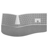 Microsoft - 3RA-00022 Ergonomic Full-size Wireless Surface Keyboard - Silver