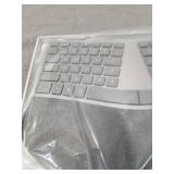 Microsoft - 3RA-00022 Ergonomic Full-size Wireless Surface Keyboard - Silver