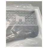 Microsoft - 3RA-00022 Ergonomic Full-size Wireless Surface Keyboard - Silver