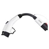 Lectron - Tesla to J1772 EV Adapter Charger for J1772 Electric Vehicle - White