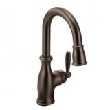 Moen Brantford Oil Rubbed Bronze One-Handle Pulldown Bar Faucet