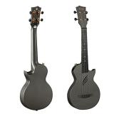 Enya Concert Ukulele Nova U 23ââ Carbon Fiber Travel Ukulele with Beginner Kit includes online lessons, case, strap, capo and strings (Black)