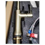 SINGLE HANDLE PULL DOWN KITCHEN FAUCET GOLD