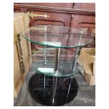 3 TIER GLASS END TABLE