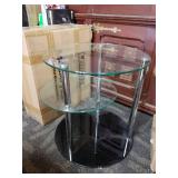 3 TIER GLASS END TABLE