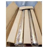 Gold Stanchions Posts,5FT Red Velvet Rope Crowd Control Barrier,Ideal for Party,Museums,Wedding 2PCS Damage See Pictures