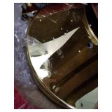 Gold Stanchions Posts,5FT Red Velvet Rope Crowd Control Barrier,Ideal for Party,Museums,Wedding 2PCS Damage See Pictures