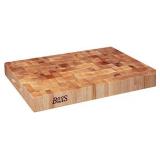 John Boos Maple Classic Reversible Wood End Grain Chopping Block, 20"x 15" x 2.25