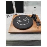 1 BY ONE Wireless Turntable HiFi System with 36 Watt Bookshelf Speakers, Patend Designed Vinyl Record Player with Magnetic Cartridge, Wireless Playback and Auto Off