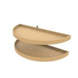 Rev-A-Shelf 4Wls882-38-570 Wood Classic 38" Diameter Half Moon Shaped Two Shelf - Natural Damage See Pictures