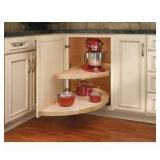 Rev-A-Shelf 4Wls882-38-570 Wood Classic 38" Diameter Half Moon Shaped Two Shelf - Natural Damage See Pictures