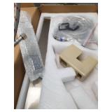 Senlesen Stainless Steel Bathroom Tub Filler Faucet Floor Mounted Waterfall Freestanding Bathtub Faucet with Handheld Shower Mixer Taps