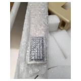 Senlesen Stainless Steel Bathroom Tub Filler Faucet Floor Mounted Waterfall Freestanding Bathtub Faucet with Handheld Shower Mixer Taps