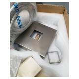 Senlesen Stainless Steel Bathroom Tub Filler Faucet Floor Mounted Waterfall Freestanding Bathtub Faucet with Handheld Shower Mixer Taps