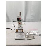 110V Hot Foil Stamping Machine 10x13cm with T-Slot & Movable Table for PVC Wood PU Leather Logo Embossing Bronzing