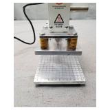 110V Hot Foil Stamping Machine 10x13cm with T-Slot & Movable Table for PVC Wood PU Leather Logo Embossing Bronzing