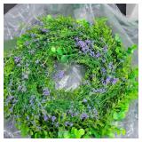 Faux Lavender Wreath