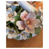 Capodimonte swan 18 X 15 (tail is chipped and glued)