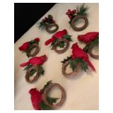 Napkins rings and basket