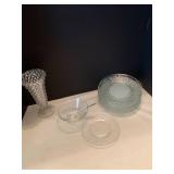 Princess House plates, vase, bowl and ladle