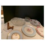 Assorted plates including 2 Homer and Laughlin