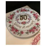 Assorted plates including 2 Homer and Laughlin