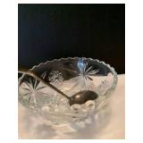 Assorted glass serving items