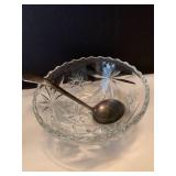 Assorted glass serving items