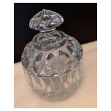 Assorted glass serving items