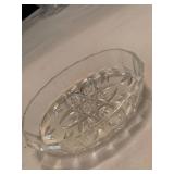 Assorted glass serving items