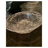 Assorted glass items