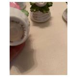 Royal Adderly and Aynsley flower salt and pepper shakers