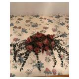 Artificial flower wall hanging