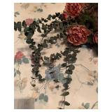 Artificial flower wall hanging