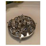 Ceramic duck and duckling place card holders