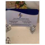 Ceramic duck and duckling place card holders