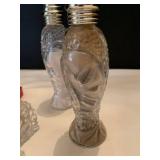 Assorted Crystal salt shakers