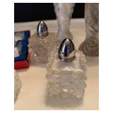 Assorted Crystal salt shakers