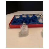 Assorted Crystal salt shakers