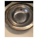 Silver plate casserole dish