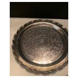 Silver plate serving dishes, coasters and silver lightning electrolytic plate