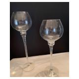 Home essentials candle stick holders 16 and 14 inches high