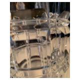 Heavy glass vase (has chip)