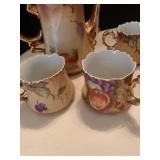 Lefton teapot, cups , bowls and plates